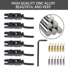 Rose Saddles, Tremolo Parts, 6Pcs Roller Bridge Tremolo Saddles Bridge