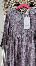 MONSOON baby girls 18-24 months floral dress, with gorgeous petal collar  NEW
