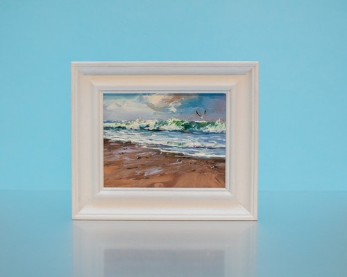 Oil painting original ocean - painting,, original,