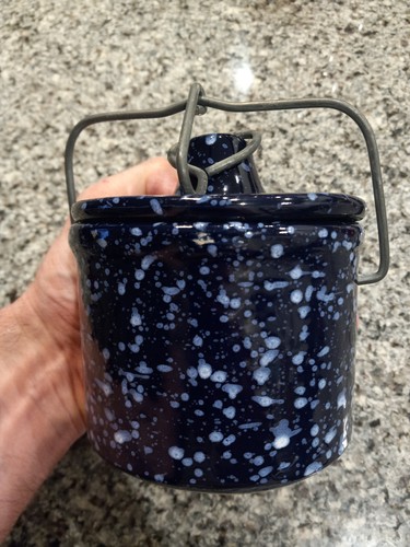 Vintage butter cheese crock - butter,