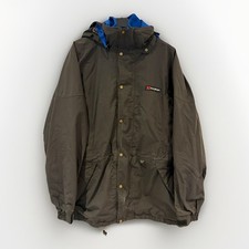 Vintage 90s Berghaus 3 in 1 Goretex Jacket Grey / Polartec Gilet Blue Size Large