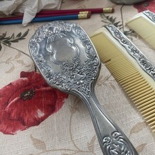 Silver Plated Vanity Set Brush