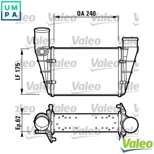 Charge air cooler 817625 for - charge,