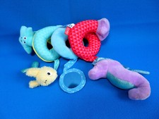 SPIRAL baby activity soft toy SEA HORSE STARS & FISH rattle MIRROR CHAD VALLEY 