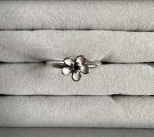 Pandora Silver Cherry Blossom Flower Ring - Pink - Size 50