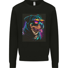 A Cool Rottweiler With Glasses
