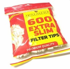 PALMER EXTRA SLIM  tobacco Filter Tips Resealable Bag Smoking UK 1 2 4