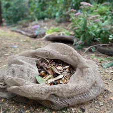 20 x Compostable Leaf Sacks Mould Bags Jute Hessian Biodegradable Mulch Leave Em