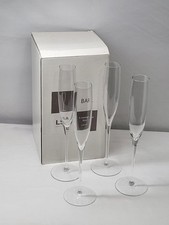 LSA International  4 x Glass Champagne Flutes Boxed Handmade Gift