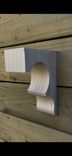 Pair bespoke wooden - a,