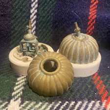 Pair Vintage White Ceramic &