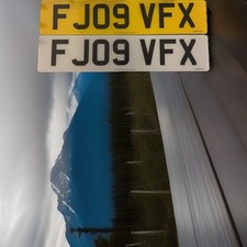 UK STANDARD NUMBER PLATES SET