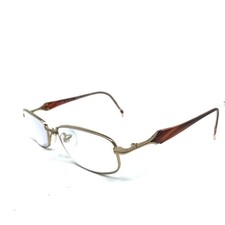 Stepper SI-3068 Glasses Frames Gold Oval Metal Eyeglasses Spectacles Frame Only