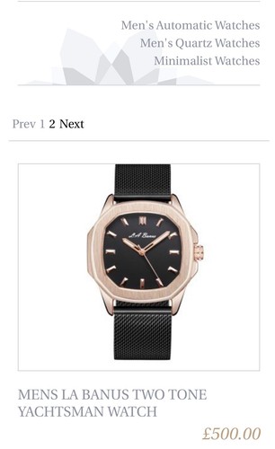 Banus designer watch - la,