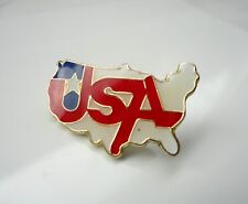 Unusual Pre-Owned USA Enamel Lapel Pin Badge