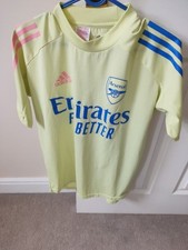 Arsenal FC 2020 Training Shirt | Adidas Kit | Child 13-14 Years Football Top