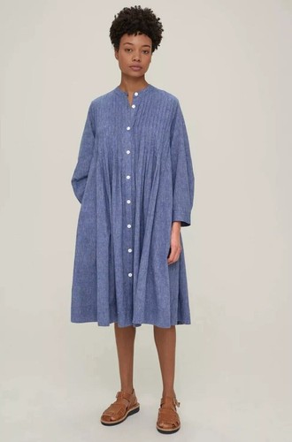 Toast pintuck shirt dress - toast,