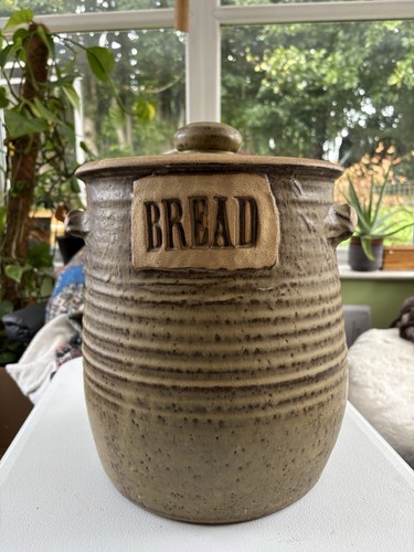 Large stone bread crock - large,