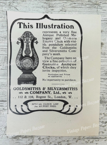 Goldsmiths silversmiths - &,