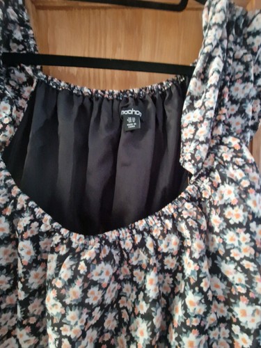 Boohoo black floral - black,