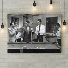 The Rat Pack Playing Pool -