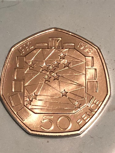 1992 1993 50p table - 50p, eu