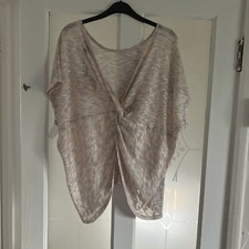 BNWT Ladies Size M/L QED London Multicoloured Sleeveless V Neck Top