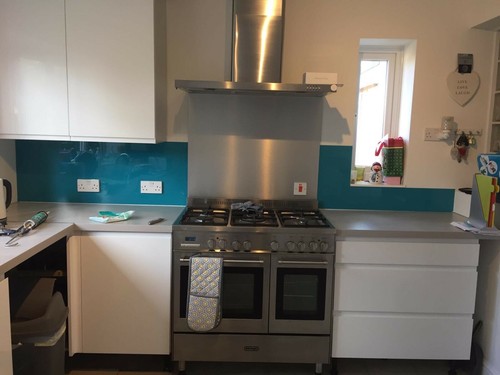 Plastic kitchen upstand - plastic,