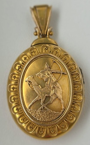 Huge antique style yellow - yellow, gold