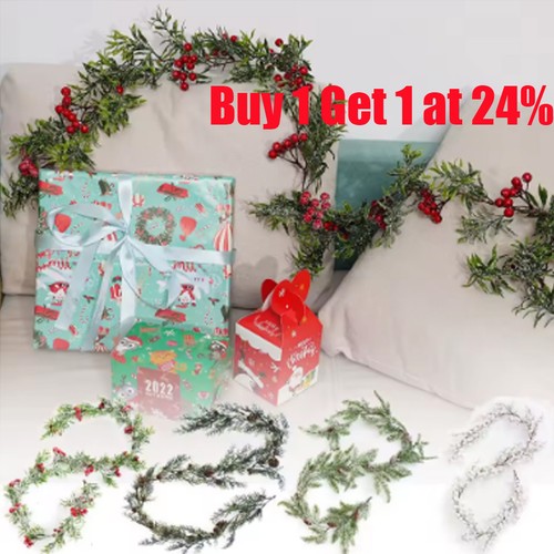 Christmas garland holly - 1.6m,
