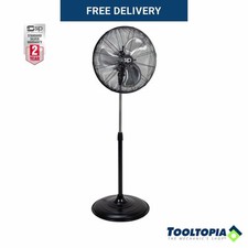 SIP 18" Oscillating Pedestal Floor Fan 3 Speed Control Heavy Duty Air Cooling