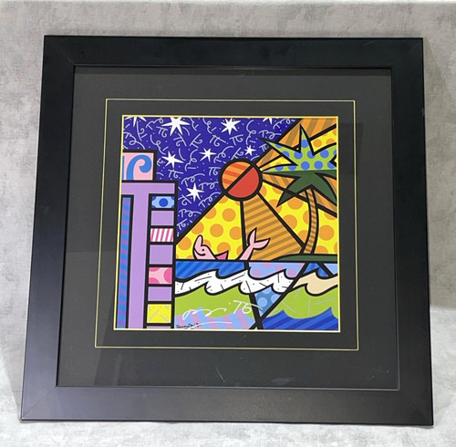 Romero britto lithographic - britto,