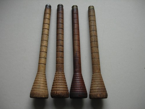 Antique wooden weaving pirns - antique,