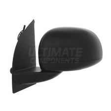 Fits Fiat Panda Mk2 2009-2012 Cable Wing Door Mirror Black Passengers Side Left