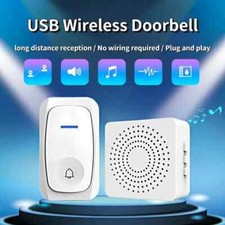 Wireless Door Bells Waterproof 150ft Long Range Plug in Home Cordless Doorbell