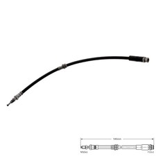 Front brake flexi hose - brake,