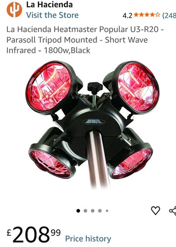 Electric parasol heater - parasol,