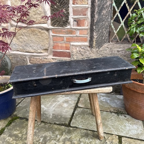 Wooden tool chest vintage - chest,