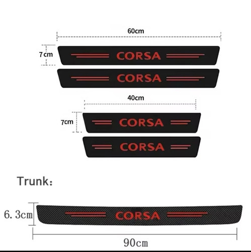 5pcs for vauxhall corsa red - 5pcs,