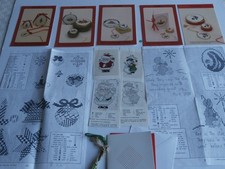 Counted cross stitch charts Christmas Candle Tree Poinsettia Shepherd Bauble