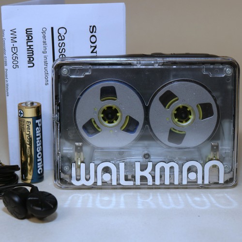 Sony walkman tape player - tape, clear