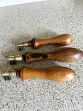 3 x old / vintage key hole saw
