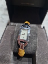 Gucci 6800L Watch with Brown Bamboo Ladies  VGC