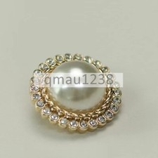 METAL PEARL RHINESTONE SHANK