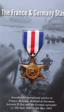 WWII full size replica France & Germany Star.