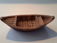 Miniature Wood Effect Boat