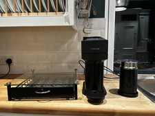 Nespresso Vertuo Coffee Machine In Black with Milk Frother And Pod Storage