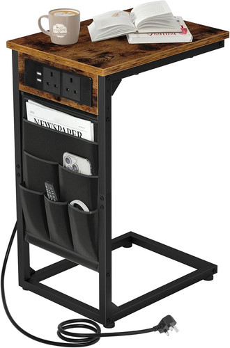 Shaped side table - c-shaped, table,