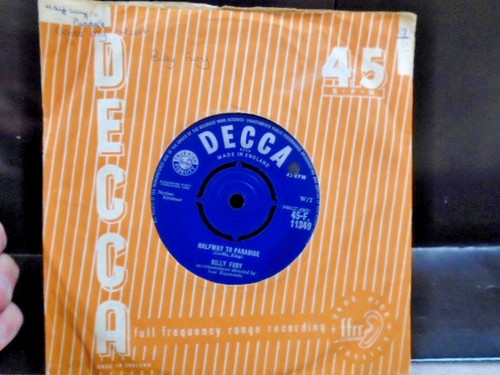Billy fury halfway to - billy,