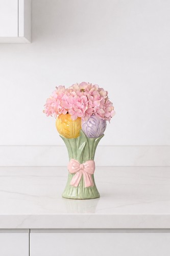 Beautiful tulip bunch - bunch, vase